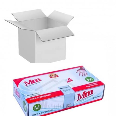 MM VINYL GLOVES POWDER FREE MEDIUM 700P - CARTOON