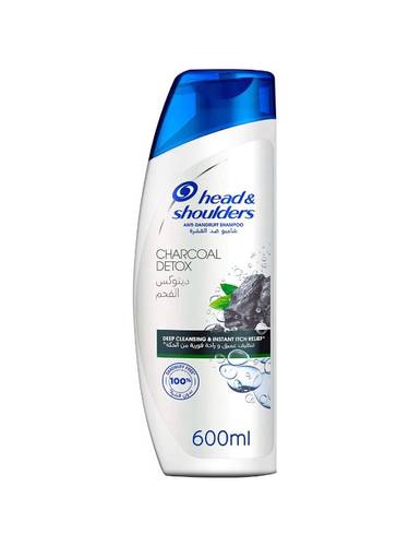 HEAD SHOULDERS SHAMPOO ANTI-DANDRUFF CHARCOAL DETOX 600ML