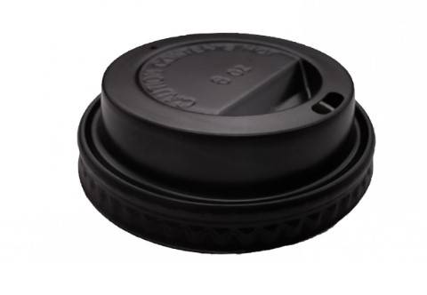 JAWAD COFFEE CUP LID WHITE/BLACK 7OZ 50P