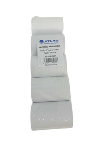 ATLAS THERMAL PAPER ROLL 57MM*40MM 5P  