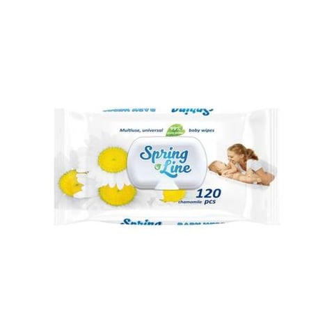 SPRING LINE BABY WET WIPES 120 PCS