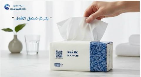 كرتون مناديل علا نجد 10ح*4ربطة*600 شيت