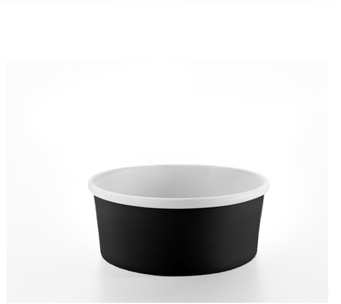 JAWAD BLACK PAPER BOWL WITH CLEAR LID 10OZ 50P 0202562