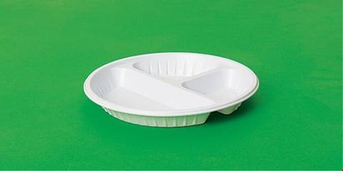 WATANIA PLASTIC PLATE ROUND PARTIOTION NO 18 