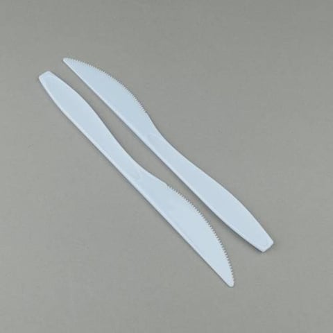 ASG PLASTIC HD KNIFE WHITE 50P