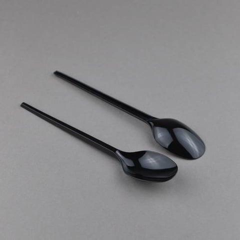 ASG PLASTIC BIG SPOON BLACK 50P 