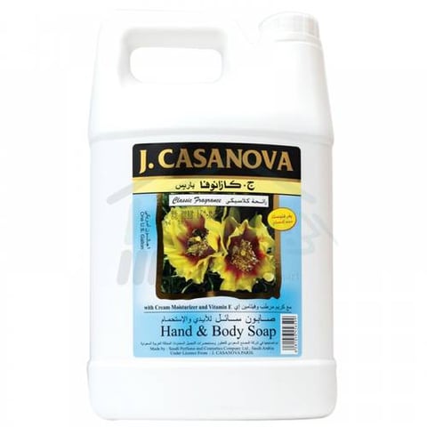 J.CASANOVA HAND AND BODY SOAP CLASSIC FRAGRANCE 1GALLON
