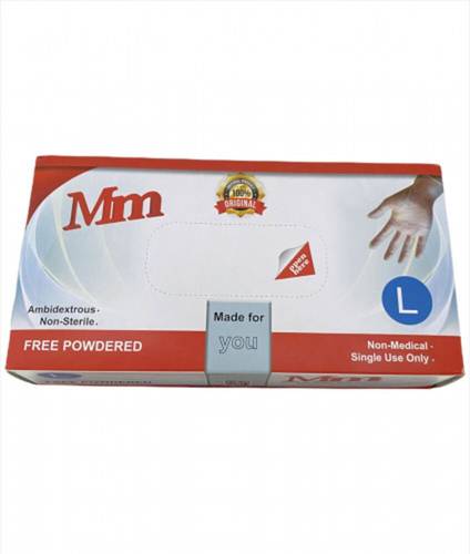 MM VINYL GLOVES POWDER FREE LARGE 70P