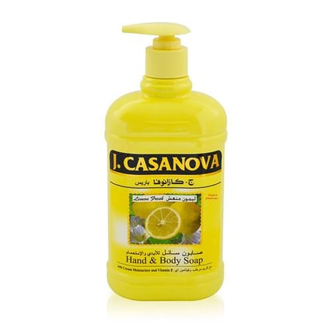 J.CASANOVA HAND AND BODY SOAP LEMON FRESH 250ML
