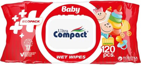 ULTRA COMPACT WET WIPES 120 PCS
