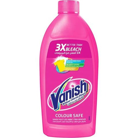 VANISH FABRIC STAIN REMOVER LIQUID PINK 495ML
