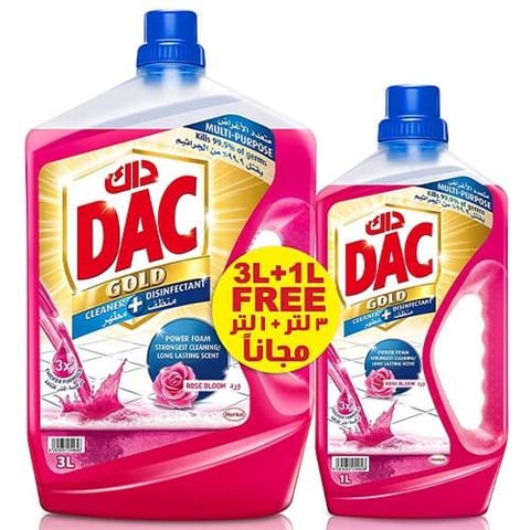 DAC GOLD DISINFECTANT ROSE 3L+1L 