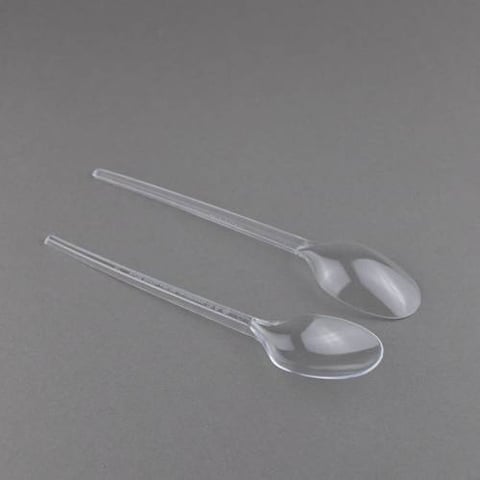 ASG PLASTIC BIG SPOON CLEAR 50P 