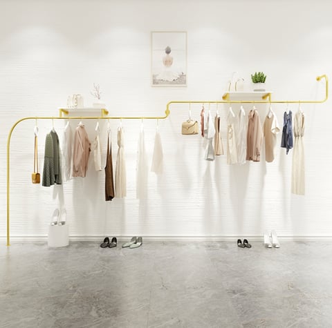 Metal wall clothes hanger