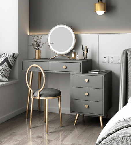 gray dressing table