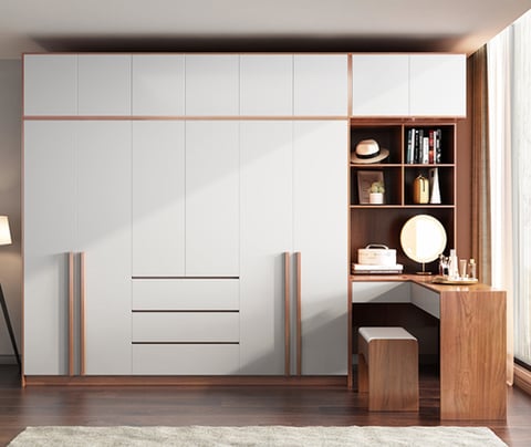wardrobe with desk