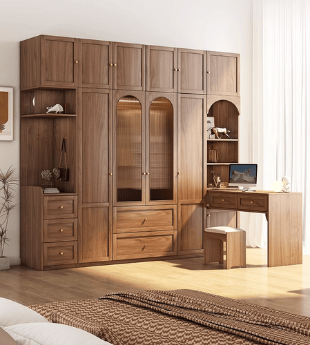  large modern wooden wardrobe office