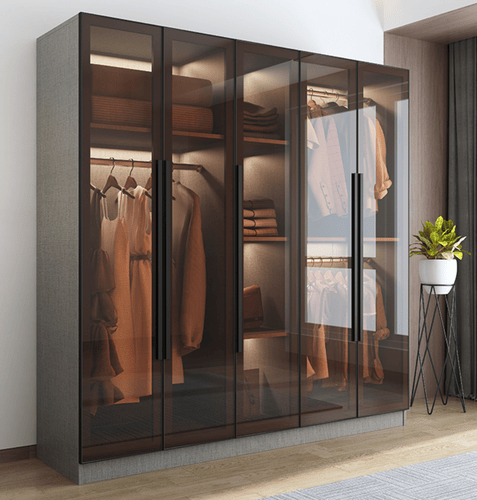 Oriental . glass wardrobe