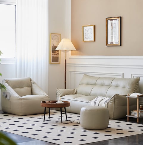 leather sofa