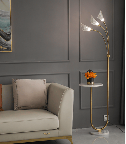side table with lamp