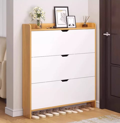 Bucket shoe cabinet