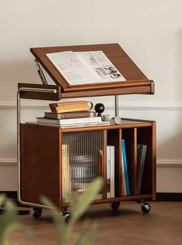 Mobile sofa side table