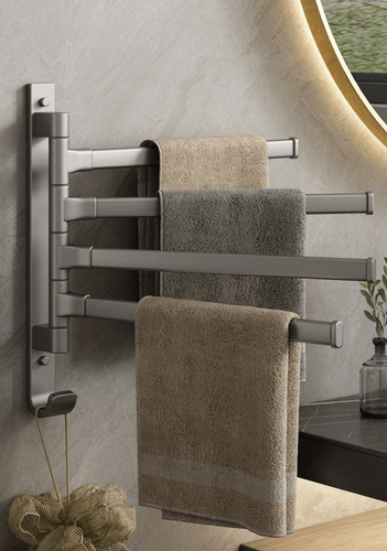 Swivel towel hook