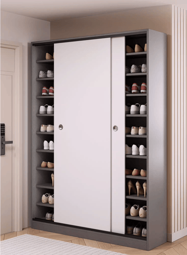 Natuzzi sliding door shoe cabinet