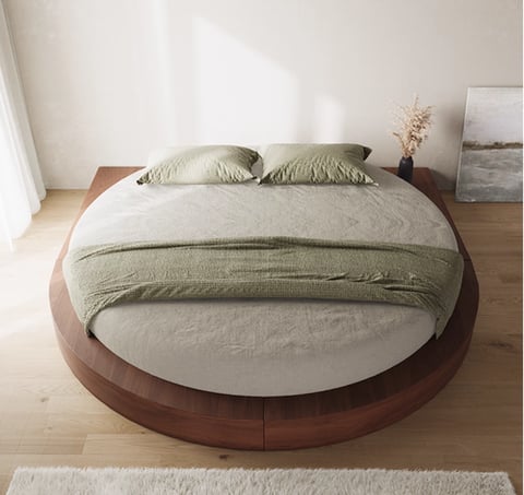 Semicircular design bed