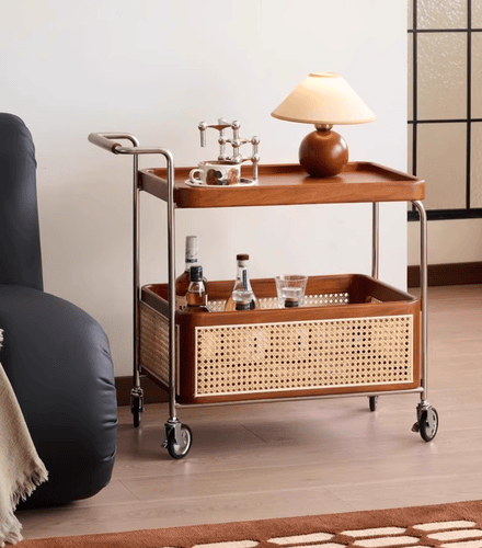   طاولة جانبية متحركة Rattan