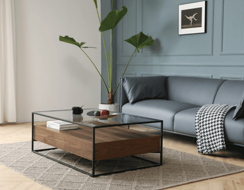 Inside living . coffee table
