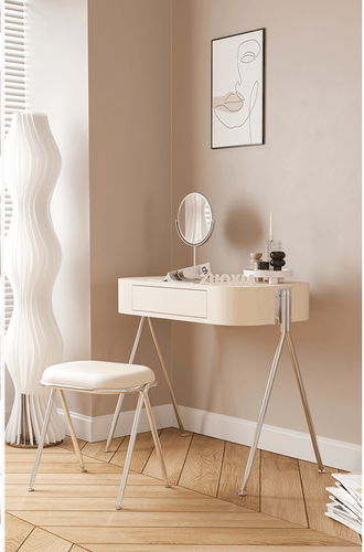 Dresser with a modern chair