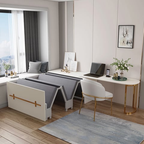bed and desk