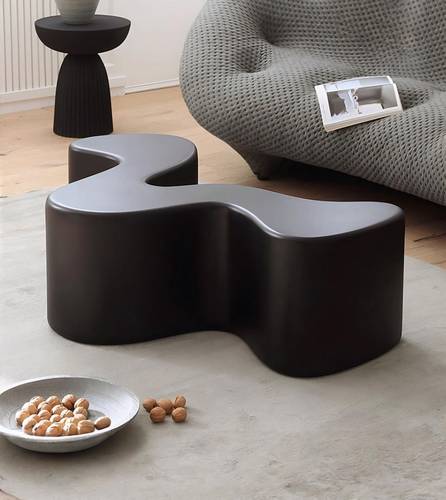 irregularly shaped coffee table