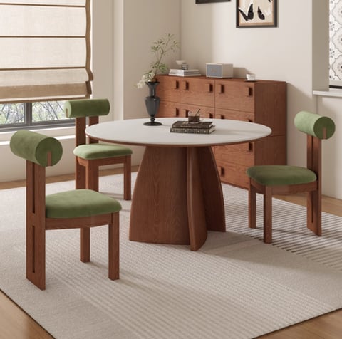 Wooden dining table