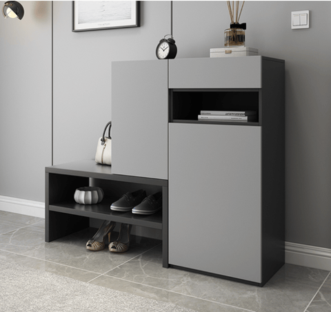 Shoe cabinet with oley chair