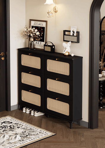 Slim shoe cabinet