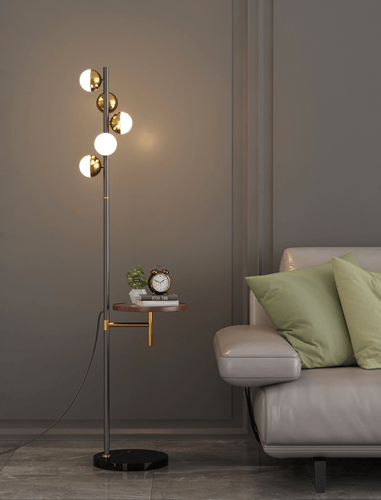 lamp with shelf
