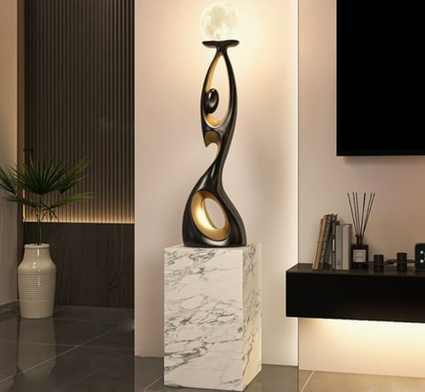 Artistic floor lamp