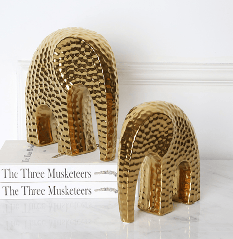 Two piece elephant decor