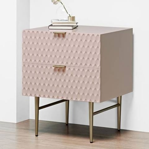 pink nightstand  