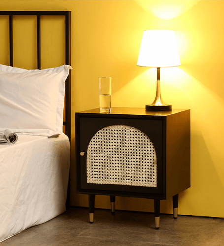 nightstand by Rattan's Fu