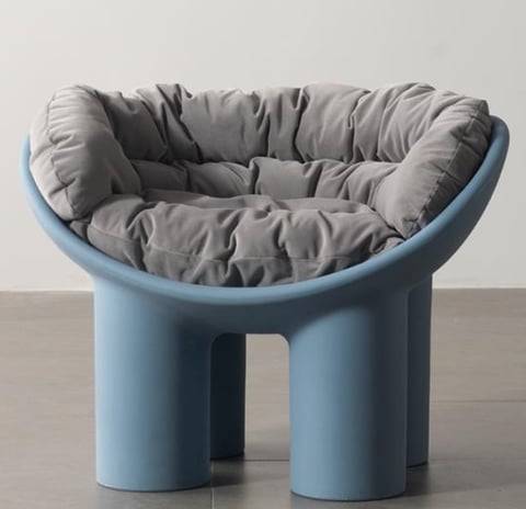 chair with cushion