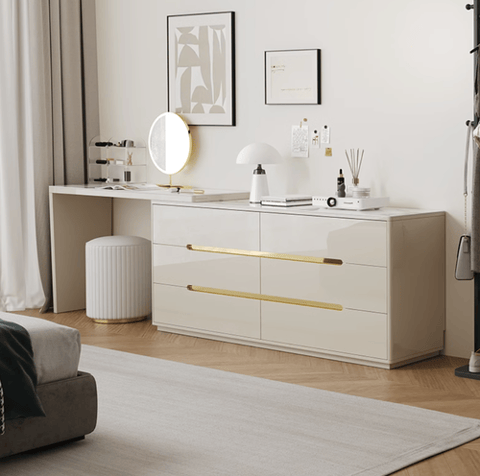 Lihofer dressing table with chair and mirror