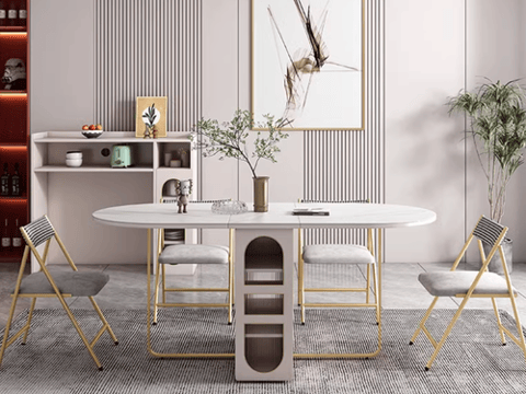 Foldable dining table