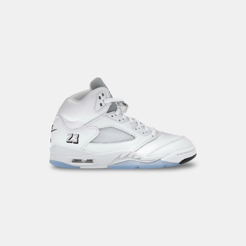 Air Jordan 5 Retro White Metallic