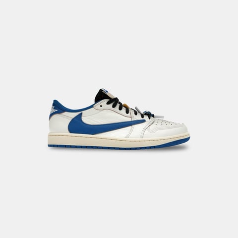 Air Jordan 1 Retro Fragment x Travis Scott Sail Military Blue