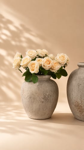 فازة فايبر مودرن ناعمة 23 × 19 سم