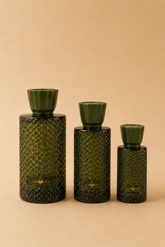 فواحات اروما معطره اعواد بزجاجه ملونه ثلاث مقاسات