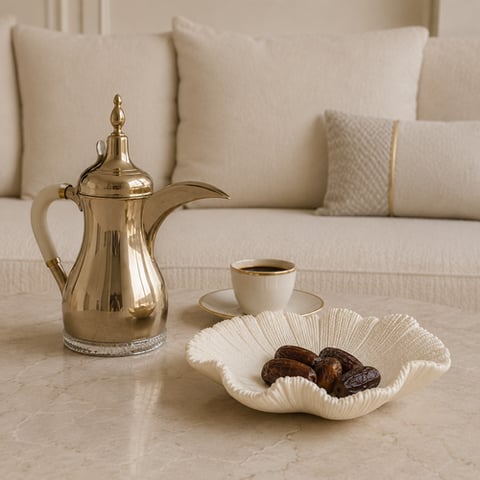 صحن ديكور مرجان سكري 22 × 17 سم